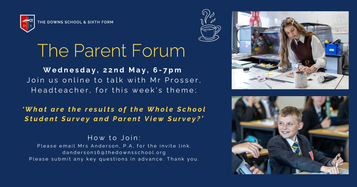 TDS Parent Forum Invite 22 May 2024 LB