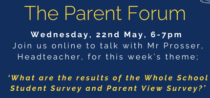 The Parent Forum Wed 22 May 2024