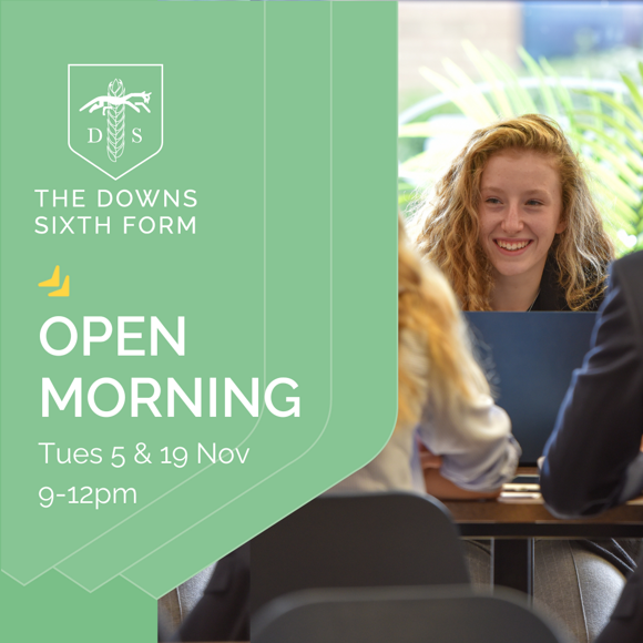 Open Morning At The Downs Sixth Form Sept 2024