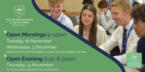 The Sixth Form Open Events for Sept 2026
