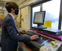 Laser cutter at The Downs School