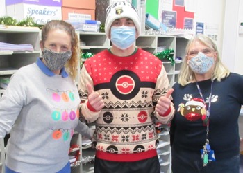 Teachers get in the Christmas spirit for annual Christmas Jumper Day