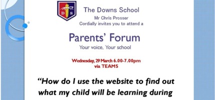 Parents Forum 29 March